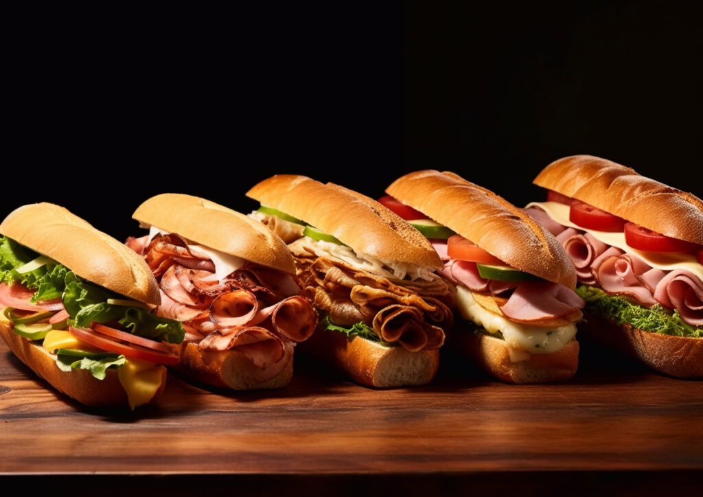Image of submarine sandwiches
